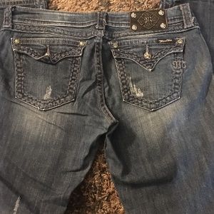 Miss Me Straight Jeans, Size 30